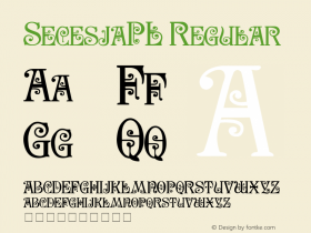 SecesjaPL Regular 3.0 Font Sample