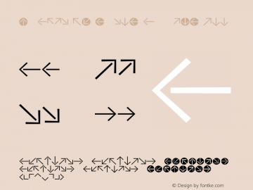 Vialog LT Signs Arrows One Version 1.02;2005;com.myfonts.easy.linotype.vialog-lt-signs.arrows-one.wfkit2.version.3Jh8图片样张