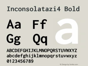 Inconsolata zi4 Bold Version 1.015图片样张