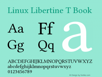 Linux Libertine T Version 5.3.0图片样张