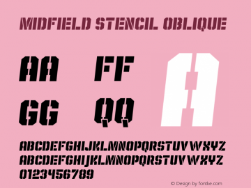 Midfield Stencil Oblique Version 1.001图片样张