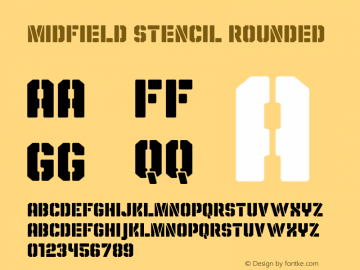 Midfield Stencil Rounded Version 1.001图片样张