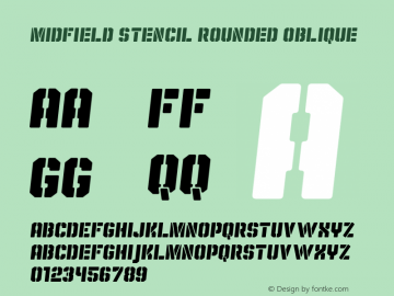 Midfield Stencil Rounded Obliq Version 1.001图片样张