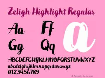 Zeligh Highlight Version 1.000图片样张
