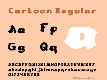 Cartoon Version 1.00;March 1, 2018;FontCreator 11.5.0.2421 64-bit Font Sample