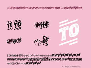 LetterpressCatchwords Version 1.000 Font Sample