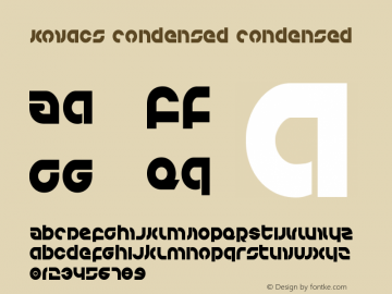 Kovacs Condensed Version 2.0; 2016图片样张