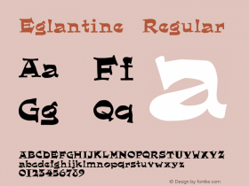 Eglantine Regular 001.000图片样张