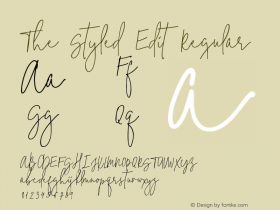 The Styled Edit Version 1.003;Fontself Maker 2.1.2图片样张