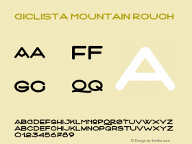 Ciclista Mountain Rough Version 1.000;PS 001.000;hotconv 1.0.70;makeotf.lib2.5.58329图片样张