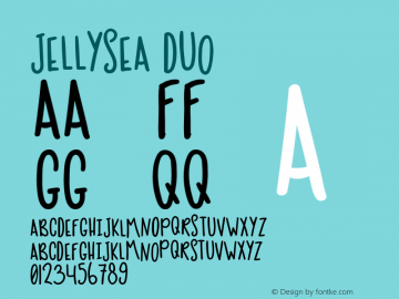 Jellysea Duo Version 1.000 Font Sample