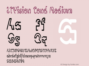 LTVision Cond Medium Version 001.000 Font Sample