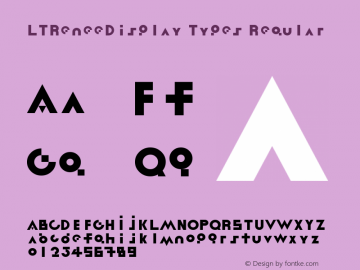 LTReneeDisplay Types Regular 20.10.1997 Font Sample