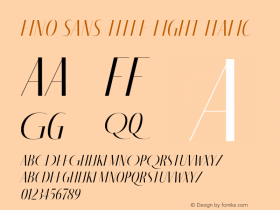 Fino Sans Title Light Italic Version 1.012;PS 001.012;hotconv 1.0.88;makeotf.lib2.5.64775图片样张