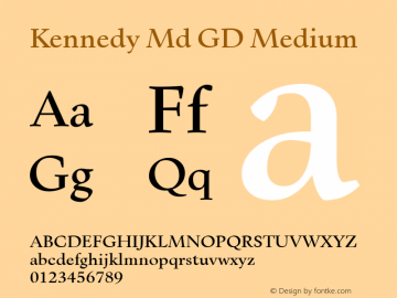 Kennedy Md GD Medium mfgpctt-v1.86 Fri Jun 4 04:56:34 EDT 1999图片样张