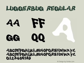 LuggerBug Regular 001.000 Font Sample