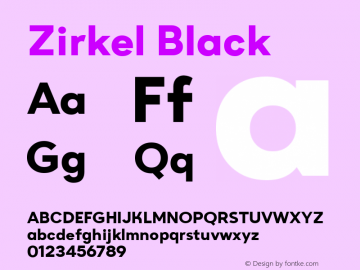 Zirkel  Black Version 1.000;PS 001.000;hotconv 1.0.70;makeotf.lib2.5.58329 DEVELOPMENT;com.myfonts.easy.ondrej-kahanek.zirkel.black.wfkit2.version.4cux图片样张