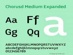 Chorusd-MediumExpanded 001.001;com.myfonts.soneri.chorus.exp-med.wfkit2.3T5T Font Sample