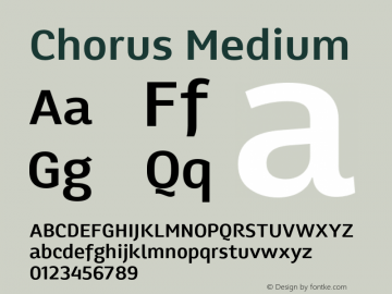 Chorus-Medium 1.000;com.myfonts.soneri.chorus.medium.wfkit2.3T68图片样张