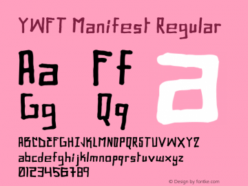 YWFT Manifest Version 1.300;PS 001.300;hotconv 1.0.70;makeotf.lib2.5.58329 Font Sample