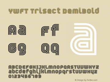 YWFTTrisect-DemiBold Version 001.000图片样张