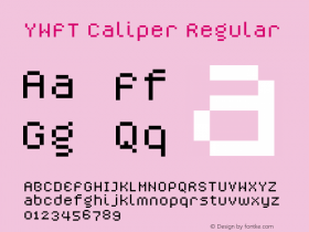 YWFTCaliper version 1.00 Font Sample