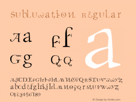 Subluxation-Regular4 001.000 Font Sample