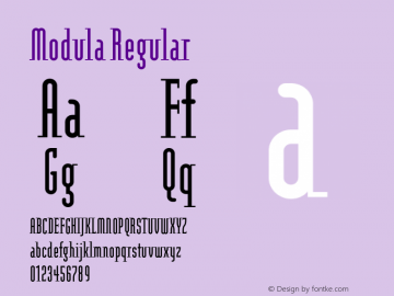 Modula-Medium13 001.000 Font Sample