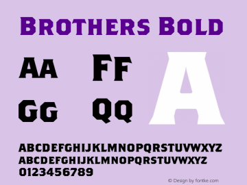 BrothersBold 001.000图片样张