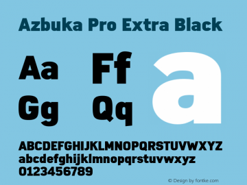 Azbuka Pro Extra Black Version 1.000图片样张