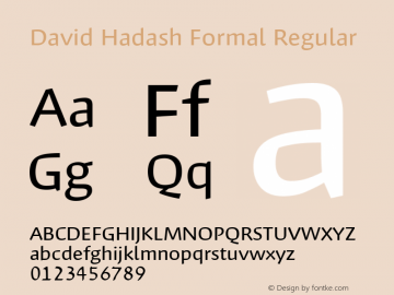 David Hadash Formal Version 1.000图片样张