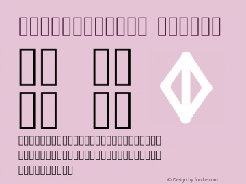 MobilesFont1 Medium Version 001.000图片样张