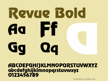 Revue 001.000 Font Sample