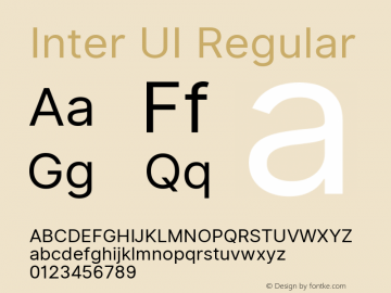 Inter UI 2.5;86daccf Font Sample