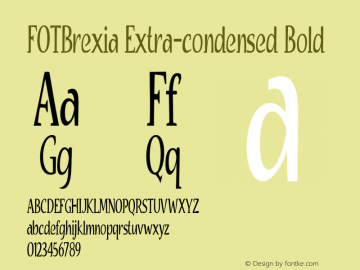 FOTBrexia-ExtracondensedBold Version 1.000图片样张