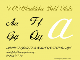 FOTChucklebee-BoldItalic Version 1.000图片样张