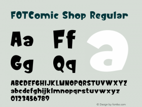 FOTComicShop Version 1.000 Font Sample