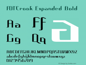 FOTCrook-ExpandedBold Version 1.000 Font Sample