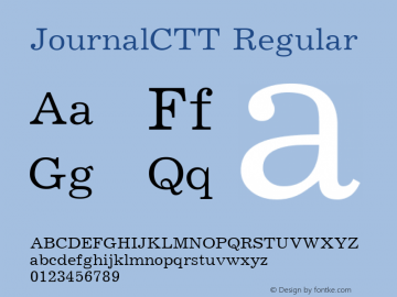 JournalCTT Regular 1.000.000图片样张