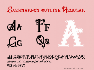 Caernarfonoutline 1.000图片样张