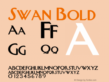 Swan Bold Rev. 003.000 Font Sample