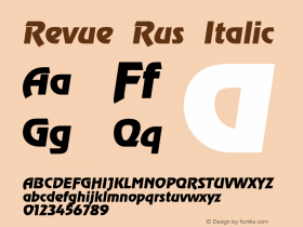 Revue Rus Italic 001.000图片样张