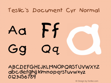 Teslic`s Document Cyr Normal 10:10:1966图片样张