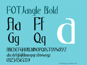 FOTJangle-Bold Version 1.000 Font Sample