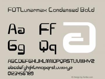 FOTLunarmax-CondensedBold Version 1.000图片样张