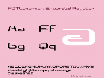 FOTLunarmax-ExpandedRegular Version 1.000图片样张