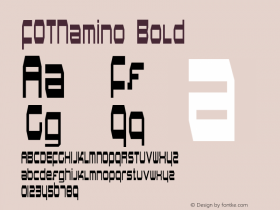 FOTNamino-Bold Version 1.000 Font Sample