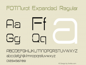 FOTNurot-ExpandedRegular Version 1.000 Font Sample