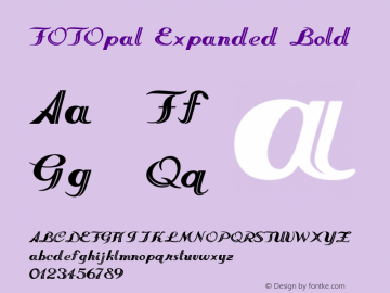 FOTOpal-ExpandedBold Version 1.000图片样张