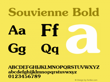 Souvienne Bold 001.000图片样张